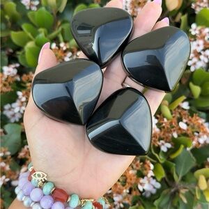 Rainbow Obsidian Heart Carving (Light Flash) Crystal Carving